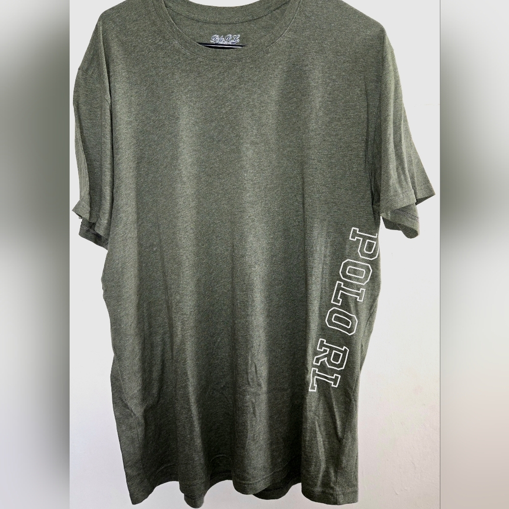 Ralph Lauren Men's Polo Shirt in Green Heather.